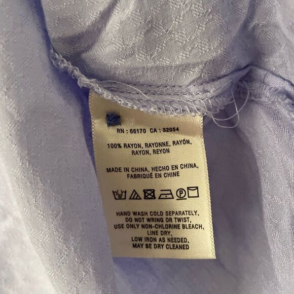 Anthropologie Maeve balloon sleeve purple blouse size 2 - Picture 6 of 8